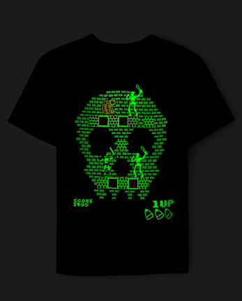 Boys Glow Halloween Video Game Graphic Tee