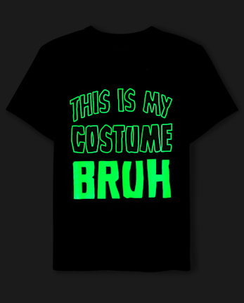 Boys Glow Costume Graphic Tee