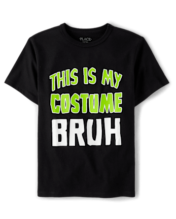Boys Glow Costume Graphic Tee