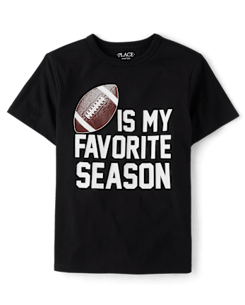 Kids Football Season Graphic Tee