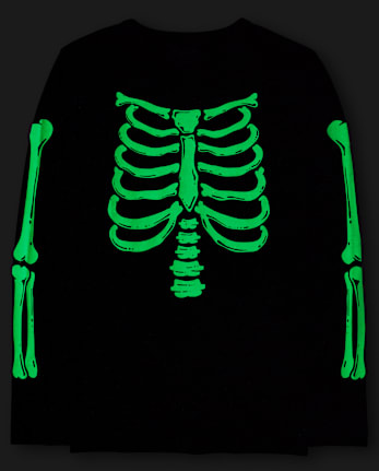 Unisex Adult Matching Family Glow Skeleton Graphic Tee