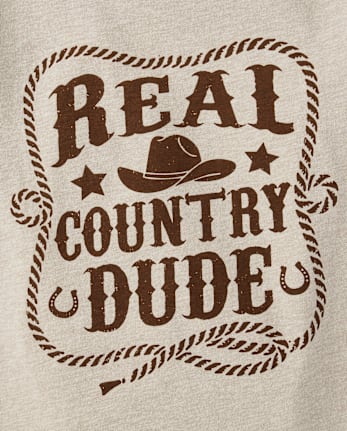 Baby And Niños pequeños Boys Real Country Dude Camisetas estampadas