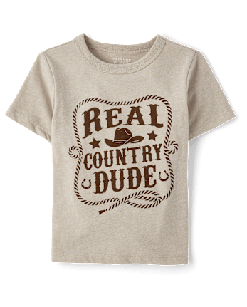 Baby And Niños pequeños Boys Real Country Dude Camisetas estampadas