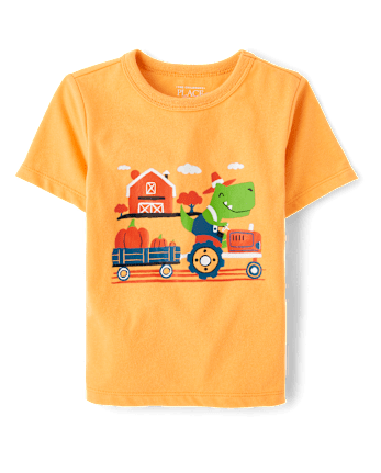 Baby And Toddler Boys Dino Tractor Graphic Tee