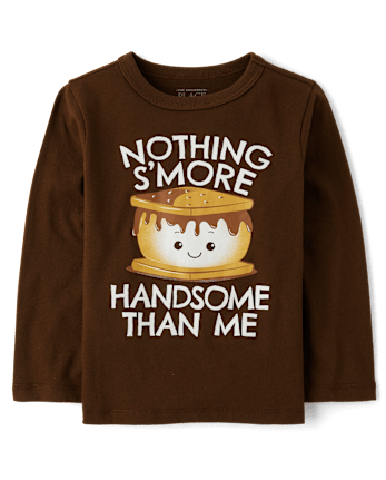 Baby And Niños pequeños Boys S'more Handsome Camisetas estampadas