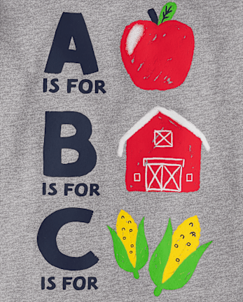 Camisetas estampadas educativas para bebés y niños pequeños, paquete de 3