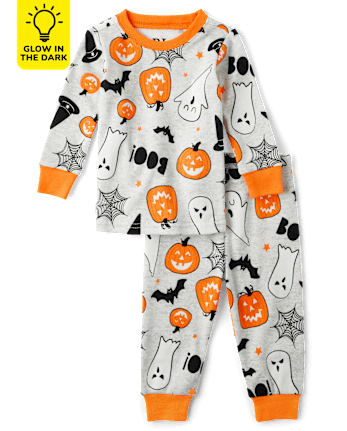Unisex Baby And Toddler Matching Family Glow Halloween Snug Fit Cotton Pajamas