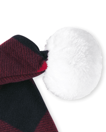 Baby And Toddler Matching Family Plaid Santa Hat