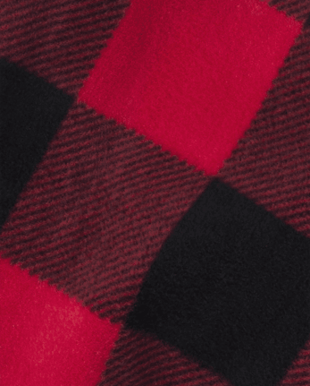 Bonnet de Père Noël à carreaux assorti pour adultes