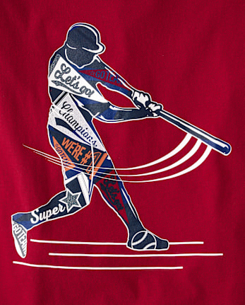 Boys Baseball Player Graphic Tee