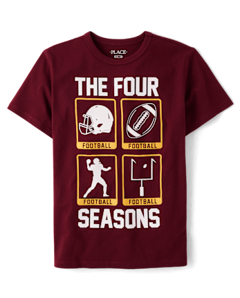 Camisetas estampadas de fútbol Four Seasons para niño