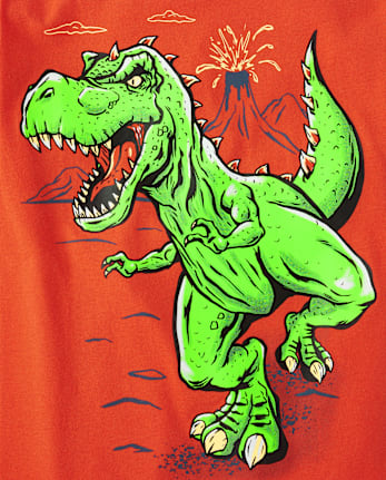 Camiseta con gráfico Dino Volcano para niños