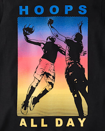 Boys Hoops All Day Graphic Tee