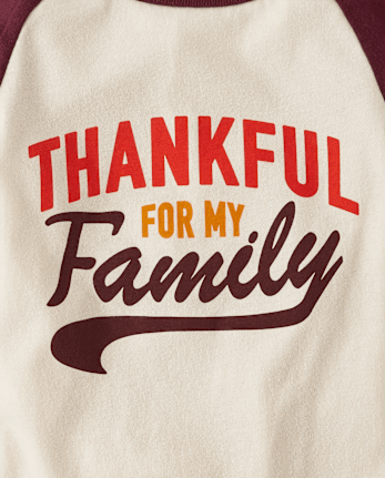 Unisex Baby And Niños pequeños Matching Family Thankful Camisetas estampadas