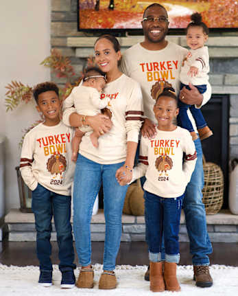 Unisex Baby And Toddler Matching Family Thankful Graphic Tee