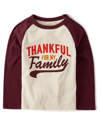 Unisex Baby And Toddler Matching Family Thankful Graphic Tee