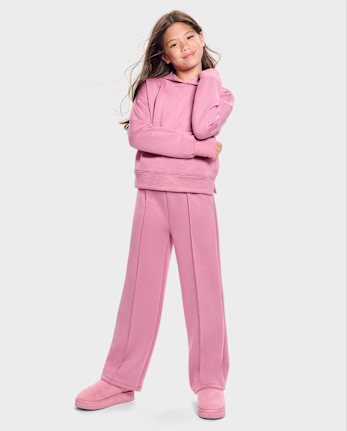 Pantalon de détente en plongée à jambe large pour fille