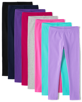 Girls Leggings 8-Pack