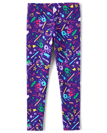 Girls Print Leggings