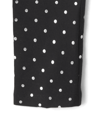 Girls Foil Dot Leggings