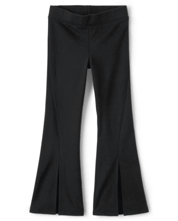 Jegging évasé fendu en tricot Ponte pour fille