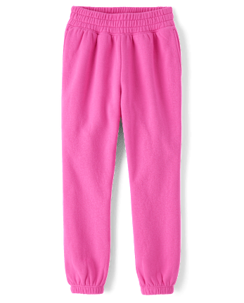 Pantalones jogger de polar para niña