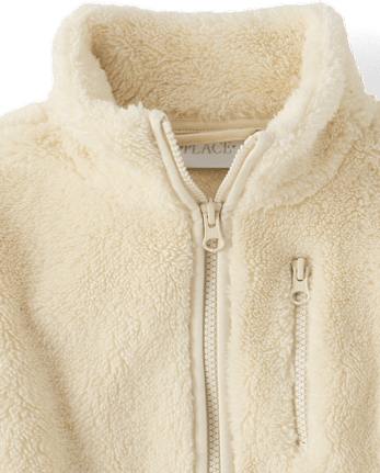 Chaqueta Niña Sherpa Con Cremallera