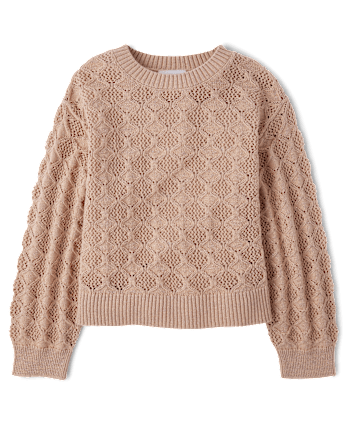 Girls Stitched Sweater