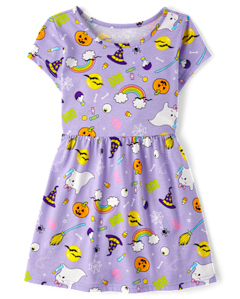 Girls Halloween Everyday Dress