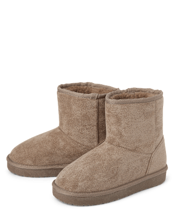 Girls Mid Teddy Boots