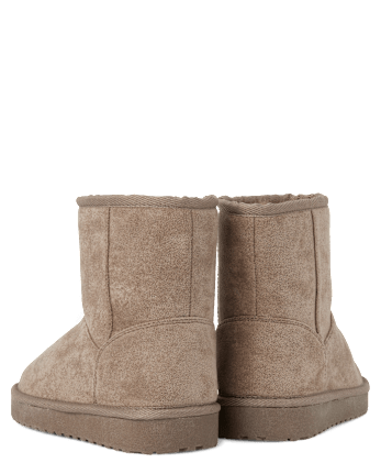 Bottes mi-hautes en peluche pour filles