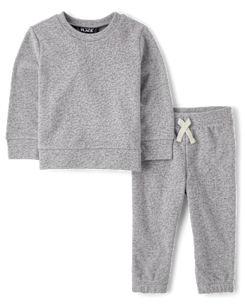 Baby And Toddler Boys French Terry 2-Piece Outfit Set