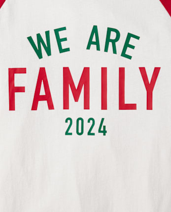 Unisex Adult Matching Family We Are Family 2024 Cotton And Microfleece Pajamas