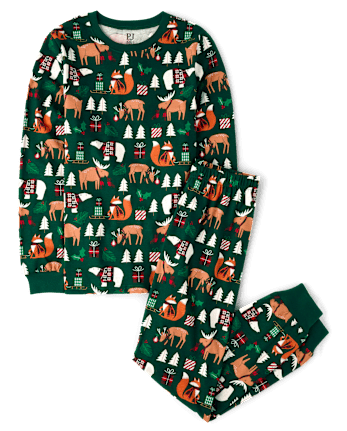 Adult Matching Family Animal Cotton Pajamas
