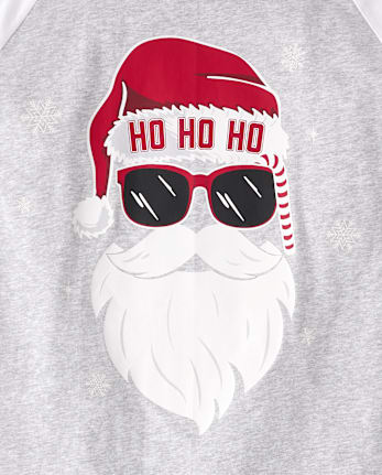 Unisex Adult Matching Family Glow Santa Sunglasses Cotton Pajamas