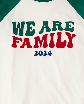 Unisex Adult Matching Family We Are Family 2024 Cotton Pajamas