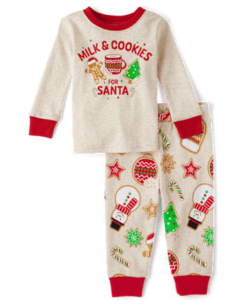 Baby And Toddler Christmas Cookie Snug Fit Cotton Pajamas