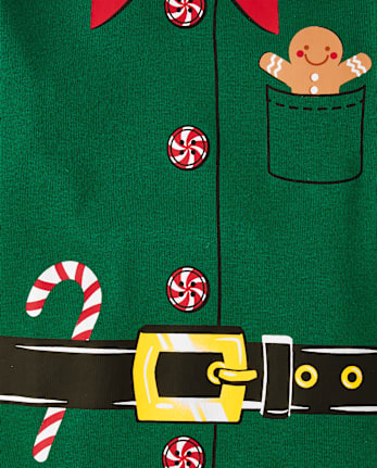 Pyjama en coton ajusté pour bébé et tout-petit avec motif elfe