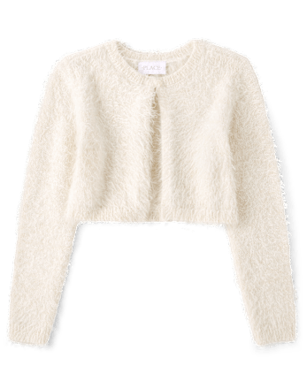 Girls Eyelash Cardigan
