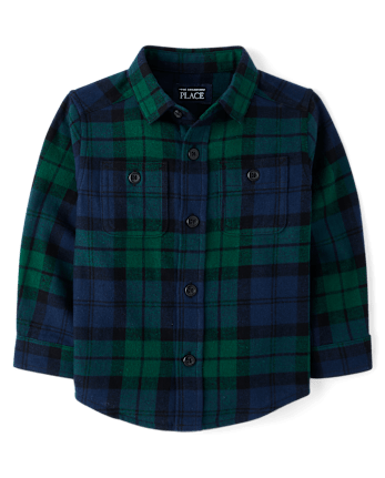 Baby And Toddler Boys Dad And Me Plaid Flannel Button Up Shirt
