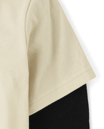 Boys Graphic Layered Top