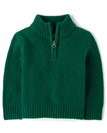 Baby And Toddler Boys Long Sleeve Half Zip Sweater SPRUCESHAD The Children s Place