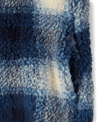 Veste zippée en sherpa imprimée pour garçons