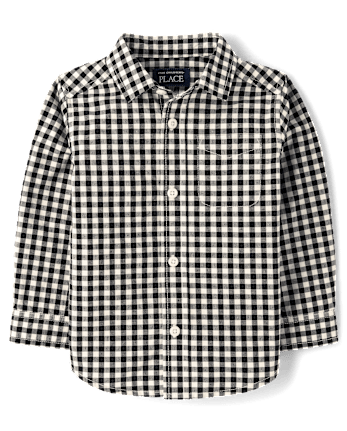 Baby And Toddler Boys Matching Family Print Poplin Button Up Shirt