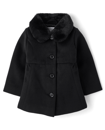 Toddler Girls Bow Coat