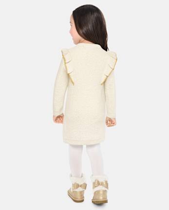 White sweater dress for girls hot sale