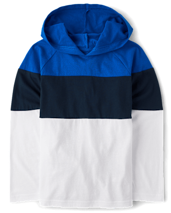 Boys Colorblock Hooded Top