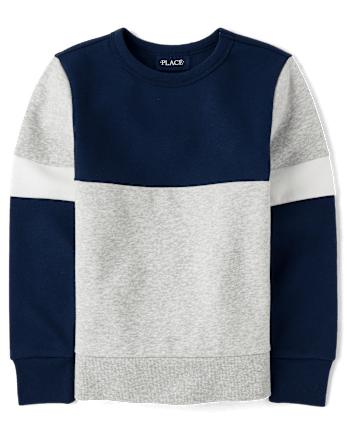 Boys Colorblock Premium Fleece Sweatshirt