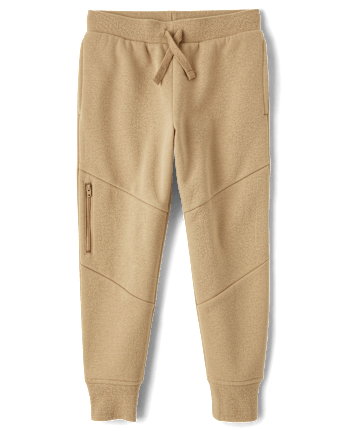 Boys Side Zip Premium Fleece Jogger Pants
