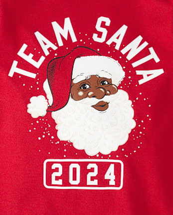 Unisex Baby Matching Family Team Santa Face 2024 Graphic Bodysuit